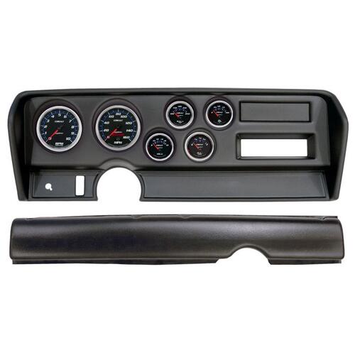 Autometer Direct Fit Dash Kit, (3 3/8" X2, 2 1/16" X4), Pontiac Gto No Ac 70-72, Cobalt, Cobalt