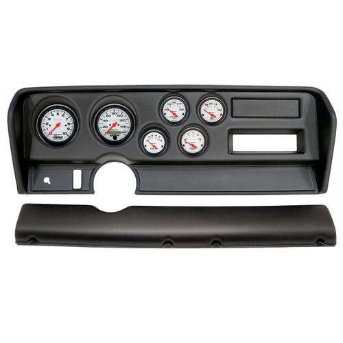 Autometer Direct Fit Dash Kit, (3 3/8" X2, 2 1/16" X4), Pontiac Gto No Ac 70-72, Phantom, Phantom