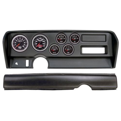 Autometer Direct Fit Dash Kit, (3 3/8" X2, 2 1/16" X4), Pontiac Gto No Ac 70-72, Sport-Comp Ii, Spor