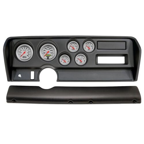 Autometer Direct Fit Dash Kit, (3 3/8" X2, 2 1/16" X4), Pontiac Gto No Ac 70-72, Ultra-Lite, Ultra-L