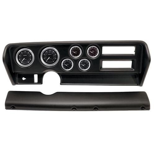 Autometer Direct Fit Dash Kit, (3 3/8" X2, 2 1/16" X4), Pontiac Gto Ac 70-72, Chrono, Chrono