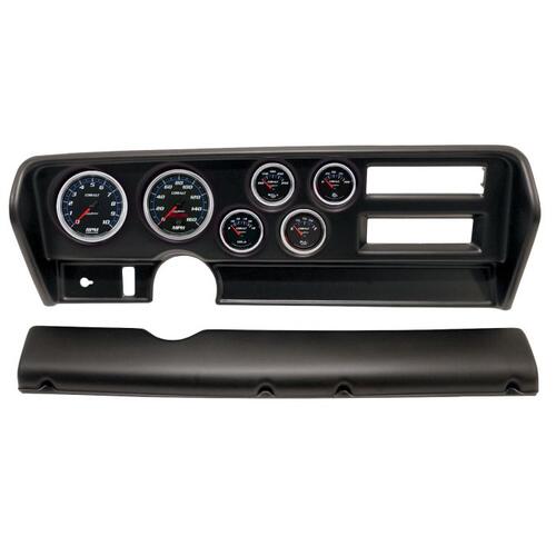Autometer Direct Fit Dash Kit, (3 3/8" X2, 2 1/16" X4), Pontiac Gto Ac 70-72, Cobalt, Cobalt