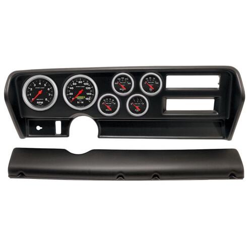 Autometer Direct Fit Dash Kit, (3 3/8" X2, 2 1/16" X4), Pontiac Gto Ac 70-72, Sport-Comp, Sport-Comp