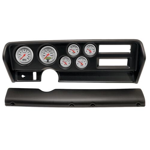 Autometer Direct Fit Dash Kit, (3 3/8" X2, 2 1/16" X4), Pontiac Gto Ac 70-72, Ultra-Lite, Ultra-Lite
