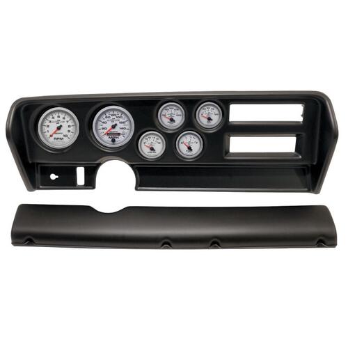 Autometer Direct Fit Dash Kit, (3 3/8" X2, 2 1/16" X4), Pontiac Gto Ac 70-72, Ultra-Lite Ii, Ultra-L