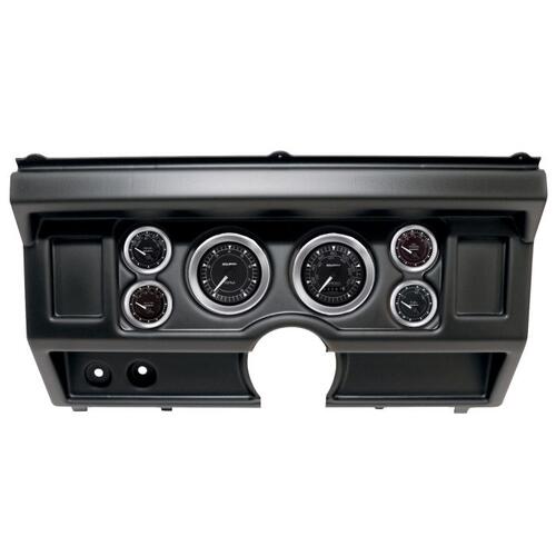 Autometer Direct Fit Dash Kit, (3 3/8" X2, 2 1/16" X4), Ford Truck No Ac 80-86, Chrono, Chrono