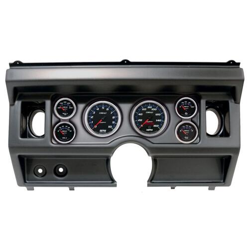 Autometer Direct Fit Dash Kit, (3 3/8" X2, 2 1/16" X4), Ford Truck Ac 80-86, Cobalt, Cobalt