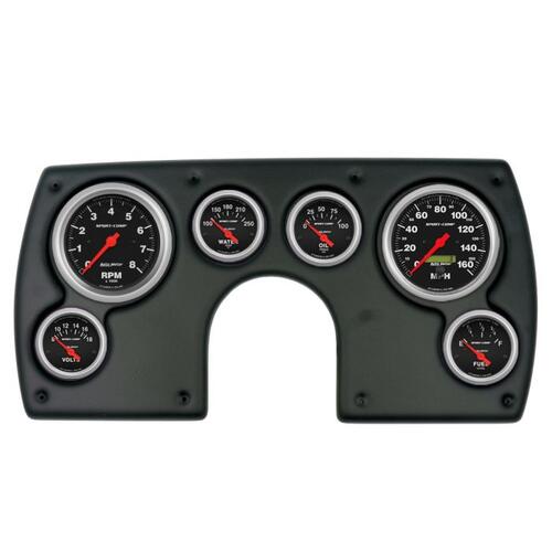 Autometer Direct Fit Dash Kit, (3 3/8" X2, 2 1/16" X4), Chevy Camaro 82-89, Sport-Comp, Sport-Comp