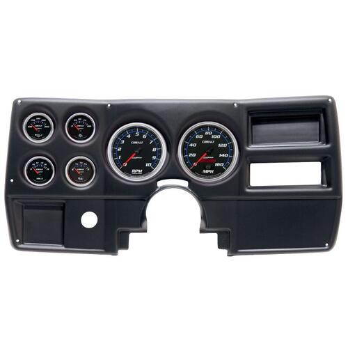 Autometer Direct Fit Dash Kit, (5" X2, 2 1/16" X4), Chevy/Gmc Truck No Vent 84-87, Cobalt, Cobalt
