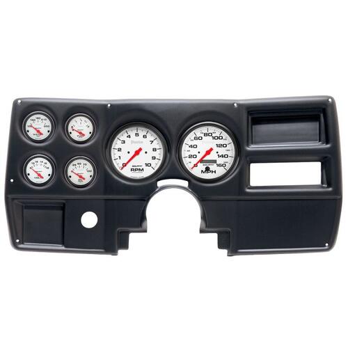 Autometer Direct Fit Dash Kit, (5" X2, 2 1/16" X4), Chevy/Gmc Truck No Vent 84-87, Phantom, Phantom