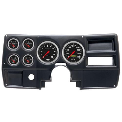 Autometer Direct Fit Dash Kit, (5" X2, 2 1/16" X4), Chevy/Gmc Truck No Vent 84-87, Sport-Comp, Sport