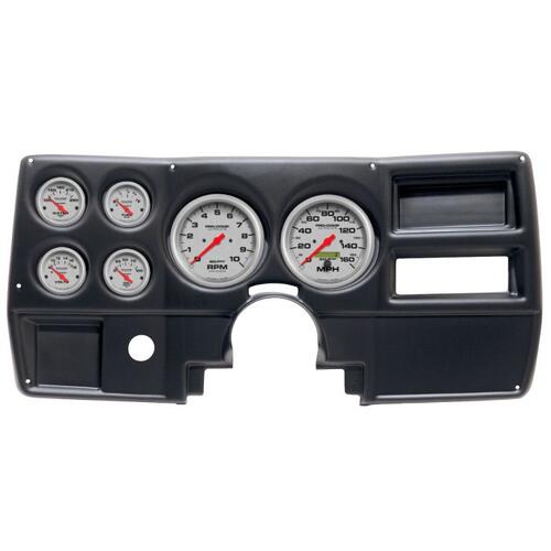 Autometer Direct Fit Dash Kit, (5" X2, 2 1/16" X4), Chevy/Gmc Truck No Vent 84-87, Ultra-Lite, Ultra