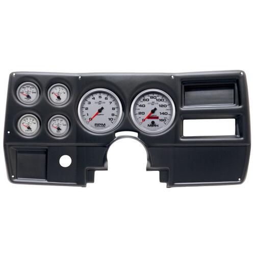 Autometer Direct Fit Dash Kit, (5" X2, 2 1/16" X4), Chevy/Gmc Truck No Vent 84-87, Ultra-Lite Ii, Ul
