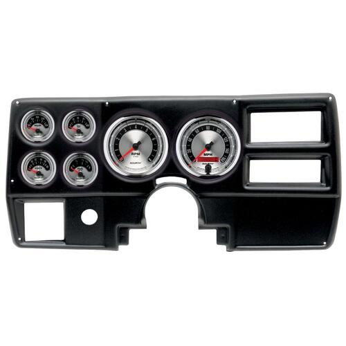 Autometer Direct Fit Dash Kit, (5" X2, 2 1/16" X4), Chevy/Gmc Truck Ac 84-87, American Muscle, Ameri