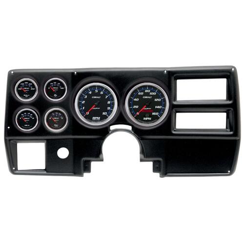 Autometer Direct Fit Dash Kit, (5" X2, 2 1/16" X4), Chevy/Gmc Truck Ac 84-87, Cobalt, Cobalt