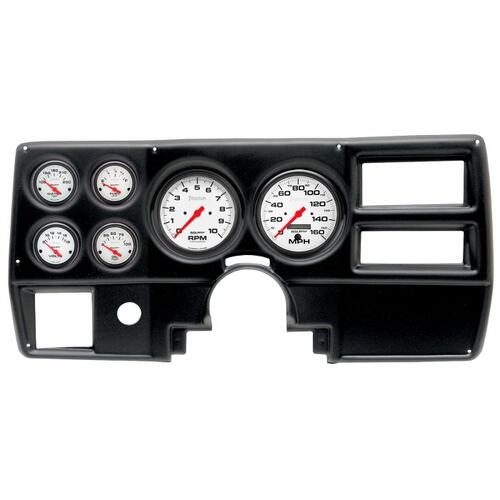 Autometer Direct Fit Dash Kit, (5" X2, 2 1/16" X4), Chevy/Gmc Truck Ac 84-87, Phantom, Phantom