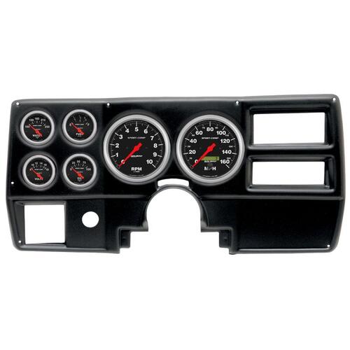 Autometer Direct Fit Dash Kit, (5" X2, 2 1/16" X4), Chevy/Gmc Truck Ac 84-87, Sport-Comp, Sport-Comp