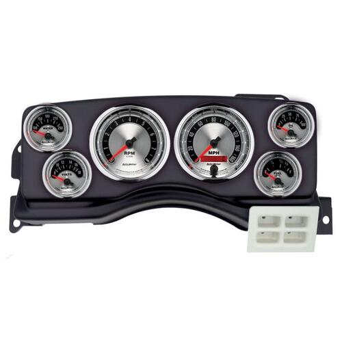 Autometer Direct Fit Dash Kit, (3 3/8" X2, 2 1/16" X4), Ford Mustang 87-89, American Muscle, America