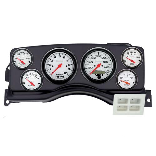 Autometer Direct Fit Dash Kit, (3 3/8" X2, 2 1/16" X4), Ford Mustang 87-89, Phantom, Phantom