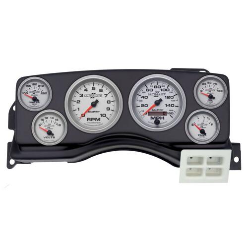 Autometer Direct Fit Dash Kit, (3 3/8" X2, 2 1/16" X4), Ford Mustang 87-89, Ultra-Lite Ii, Ultra-Lit