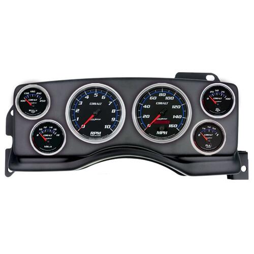 Autometer Direct Fit Dash Kit, (3 3/8" X2, 2 1/16" X4), Ford Mustang 90-93, Cobalt, Cobalt