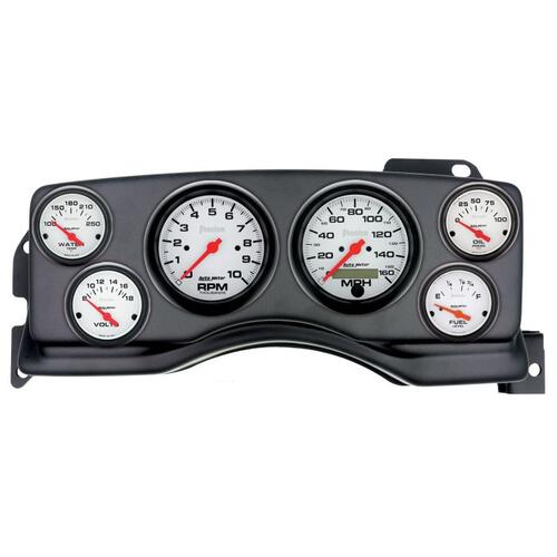 Autometer Direct Fit Dash Kit, (3 3/8" X2, 2 1/16" X4), Ford Mustang 90-93, Phantom, Phantom