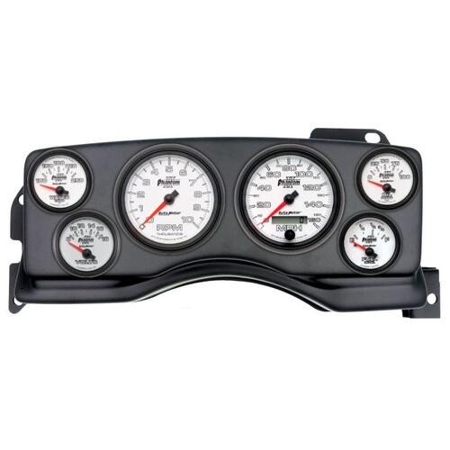 Autometer Direct Fit Dash Kit, (3 3/8" X2, 2 1/16" X4), Ford Mustang 90-93, Phantom Ii, Phantom Ii