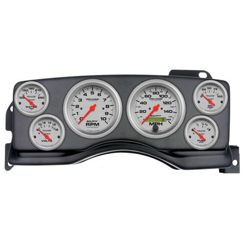 Autometer Direct Fit Dash Kit, (3 3/8" X2, 2 1/16" X4), Ford Mustang 90-93, Ultra-Lite, Ultra-Lite