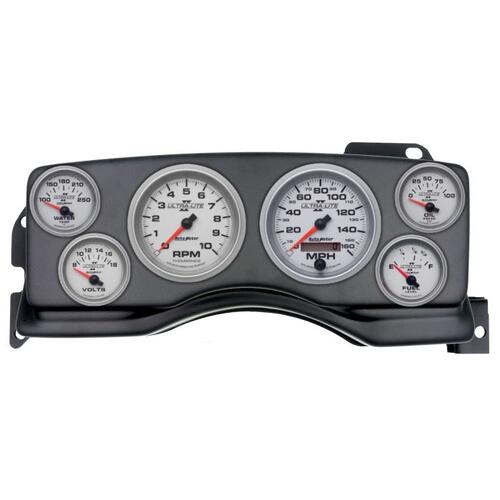 Autometer Direct Fit Dash Kit, (3 3/8" X2, 2 1/16" X4), Ford Mustang 90-93, Ultra-Lite Ii, Ultra-Lit