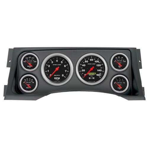 Autometer Direct Fit Dash Kit, (3 3/8" X2, 2 1/16" X4), Chevy/Gmc Truck 95-98, Sport-Comp, Sport-Com