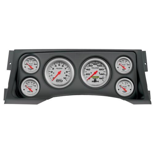 Autometer Direct Fit Dash Kit, (3 3/8" X2, 2 1/16" X4), Chevy/Gmc Truck 95-98, Ultra-Lite, Ultra-Lit