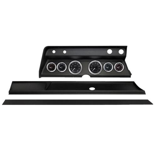 Autometer Direct Fit Dash Kit, (3 3/8" X2, 2 1/16" X4), Chevy Chevelle 67, Chrono, Chrono