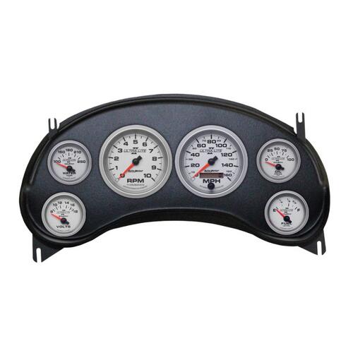 Autometer Direct Fit Dash Kit, (3 3/8" X2, 2 1/16" X4), Chevy S10 Truck 98-04, Ultra-Lite Ii, Ultra-