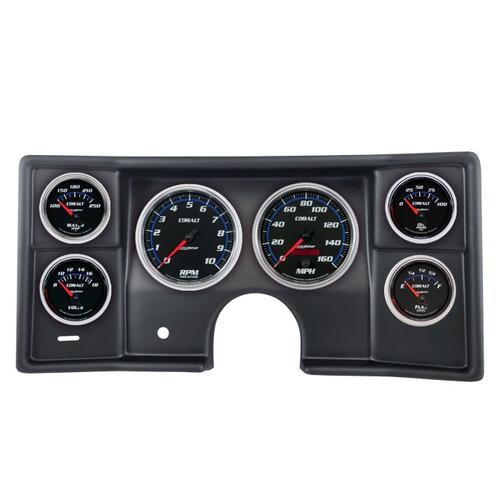 Autometer Direct Fit Dash Kit, (5" X2, 2 5/8" X4), Malibu/El Camino/Montecarlo 78-81, Cobalt, Cobalt