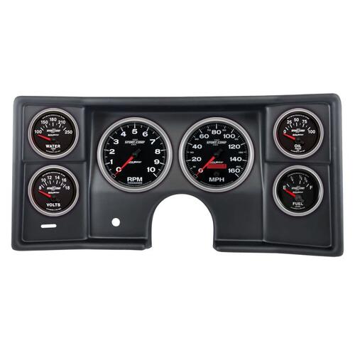 Autometer Direct Fit Dash Kit, (5" X2, 2 5/8" X4), Malibu/El Camino/Montecarlo 78-81, Sport-Comp Ii,