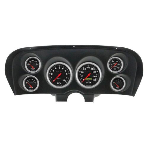 Autometer Direct Fit Dash Kit, (5" X2, 2 5/8" X4), Ford Mustang 69-70, Sport-Comp, Sport-Comp
