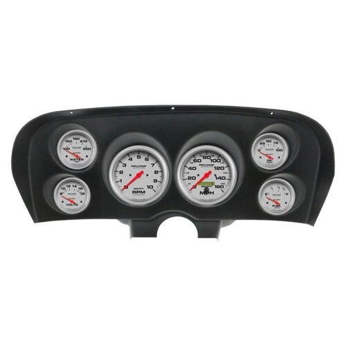Autometer Direct Fit Dash Kit, (5" X2, 2 5/8" X4), Ford Mustang 69-70, Ultra-Lite, Ultra-Lite