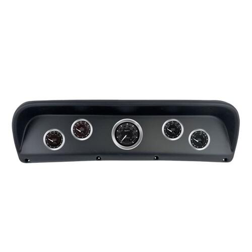 Autometer Direct Fit Dash Kit, (3 3/8" X1, 2 1/16" X4), Ford F100 67-72, Chrono, Chrono