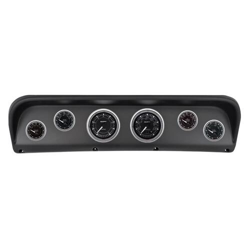 Autometer Direct Fit Dash Kit, (3 3/8" X2, 2 1/16" X4), Ford F100 67-72, Chrono Chrome, Chrono Chrom