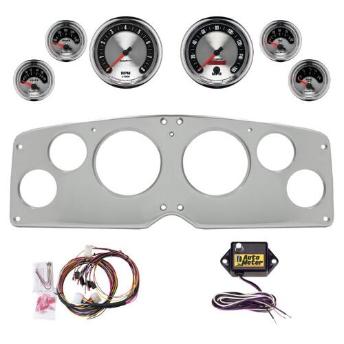 Autometer Dash Panel, Gmc Truck, `54-55, Billet, 3-3/8"X2, 2-1/16"X4, American Muscle