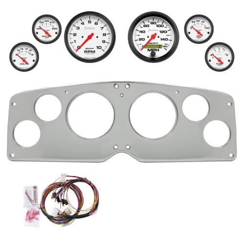 Autometer Dash Panel, Gmc Truck, `54-55, Billet, 3-3/8"X2, 2-1/16"X4, Phantom