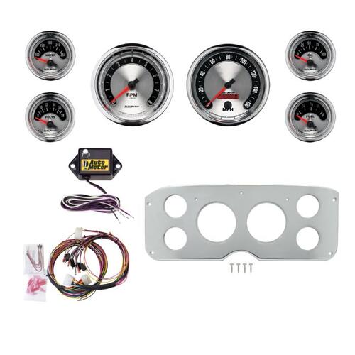 Autometer Dash Panel, Gmc Truck, `55-59, Billet, 3-3/8"X2, 2-1/16"X4, American Muscle