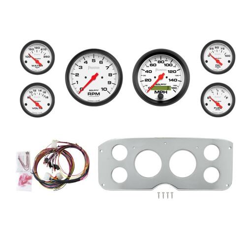 Autometer Dash Panel, Gmc Truck, `55-59, Billet, 3-3/8"X2, 2-1/16"X4, Phantom