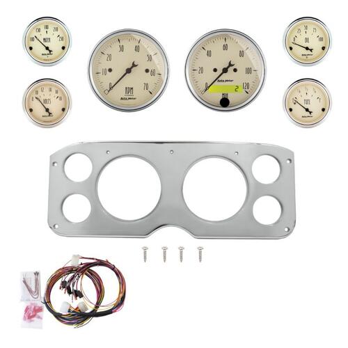 Autometer Dash Panel, Gmc Truck, `55-59, Billet, 5"X2, 2-1/16"X4, American Muscle