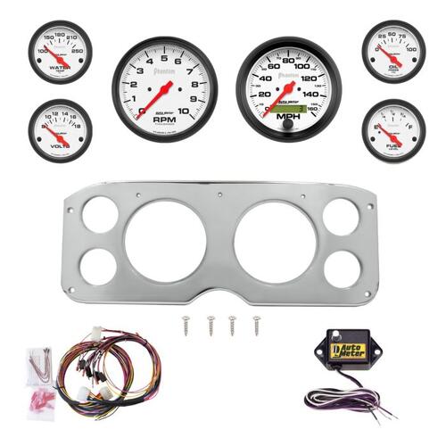 Autometer Dash Panel, Gmc Truck, `55-59, Billet, 5"X2, 2-1/16"X4, Phantom