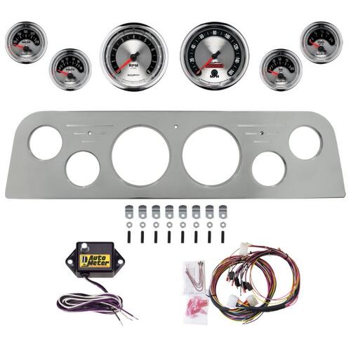 Autometer Dash Panel, Gmc Truck, `60-61, Billet, 3-3/8"X2, 2-1/16"X4, American Muscle