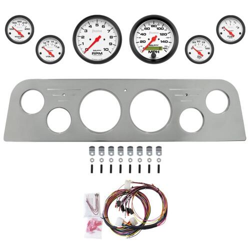 Autometer Dash Panel, Gmc Truck, `60-61, Billet, 3-3/8"X2, 2-1/16"X4, Phantom