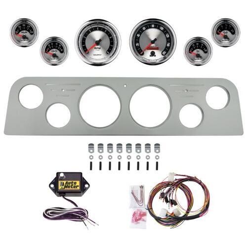 Autometer Dash Panel, Gmc Truck, `62-66, Billet, 3-3/8"X2, 2-1/16"X4, American Muscle