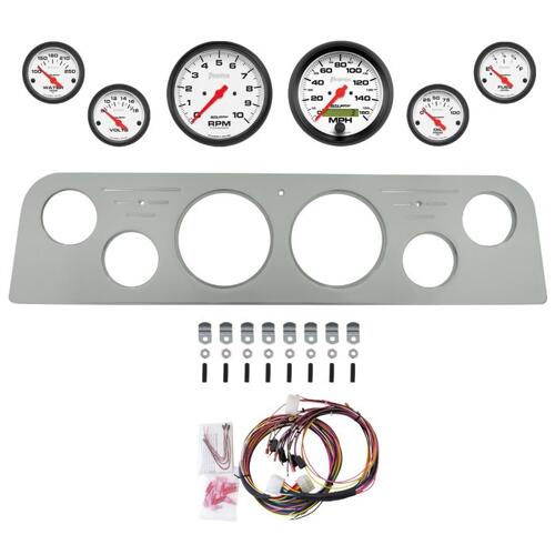 Autometer Dash Panel, Gmc Truck, `62-66, Billet, 3-3/8"X2, 2-1/16"X4, Phantom
