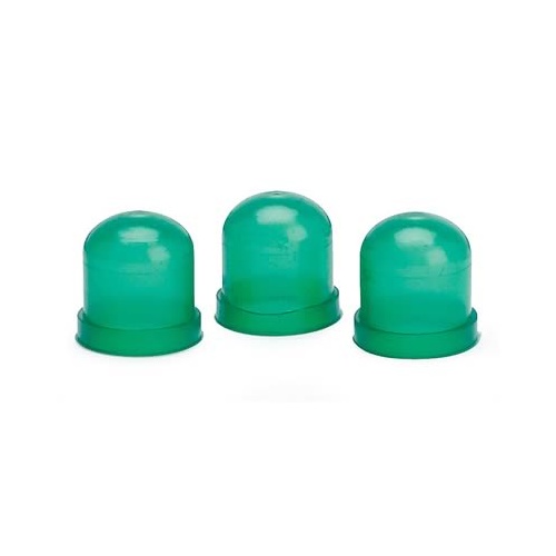 Autometer LIGHT BULB BOOTS, GREEN, QTY. 3